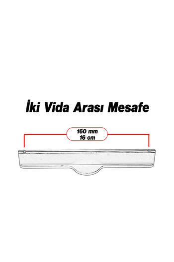 Badem10 Saral Striped Smoked Color Metal Handle 160 mm 16 cm Furniture Drawer Kitchen Cabinet Wardrobe Door Handles