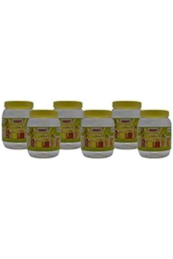 SunPet Round Spice Jar 6-Pieces Set, 500 ml Capacity