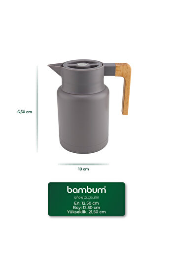 Bambum Yasuo Steel Thermos Gray 1.5L
