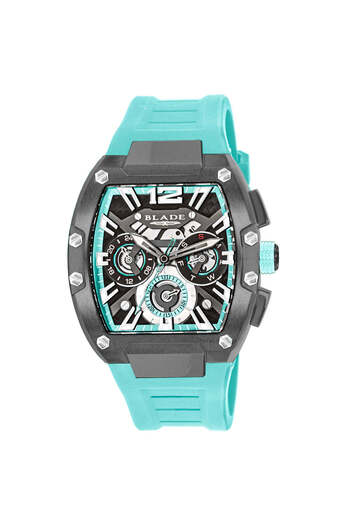 Blade Magnifique Aqua-Dark 3652 G 5 AUI SS & Silicone Strap Multifunction Men's Watch