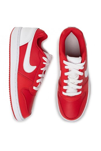Nike , Ebernon Low Leather Trim Sneakers, Red/White