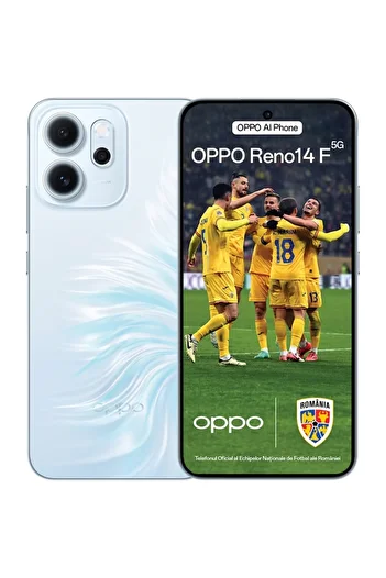 OPPO Reno14 F Smartphone, Dual SIM, 8GB RAM, 256GB, 5G, Opal Blue