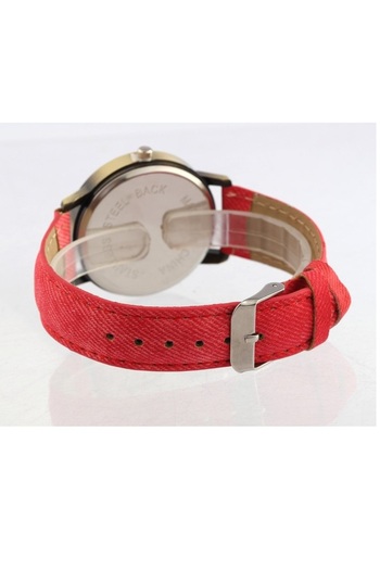 Skymag Globe design watch, world map, quartz, analog, eco-leather strap