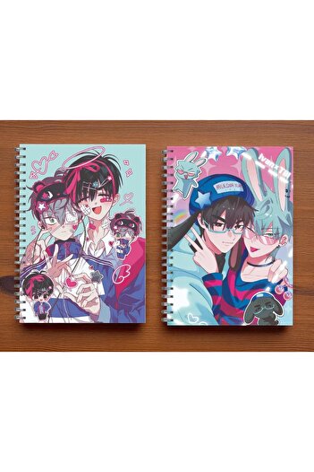 nihonwosekai 2 Pcs Alien Stage Anime A5 Size Spiral Notebook 50 Sheets
