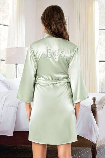 FAAL Satin Bride Dressing Gown 5912 Mint Green