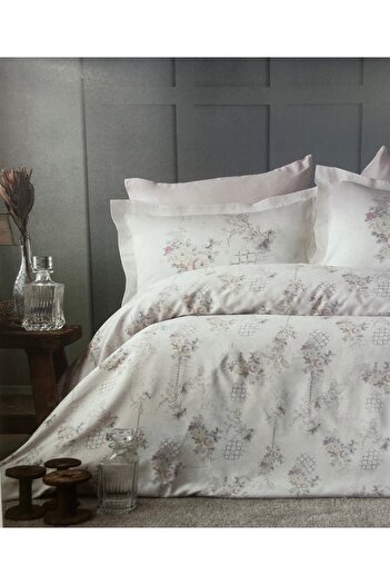 Pupilla Collection Printed Cotton Satin Duvet Cover Set - Gala