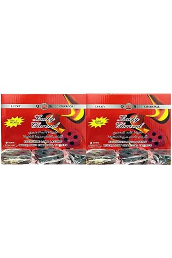 Generic AL SAQER-Lucky Charcoal 20 Pcs X 2 Boxes - Charco-lite Smart Tablets - Bakhoor 50 MM (Compo Sett)