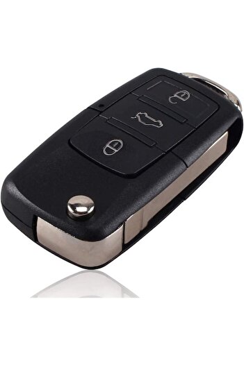 General Store Key case compatible with Volkswagen, flip type, 3 buttons, LED in the middle