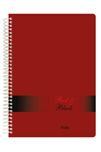 Notte A4 spiral notebook with 4 divisions 100 dictation sheets