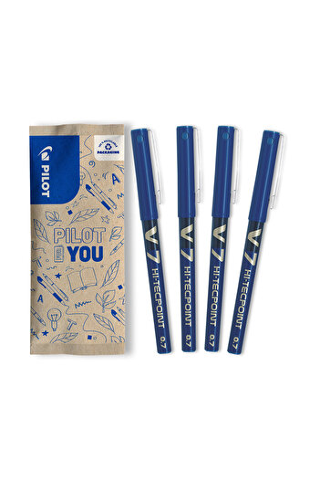 Pilot Set flow pack 4x V7 Hi-Tecpoint role albastre