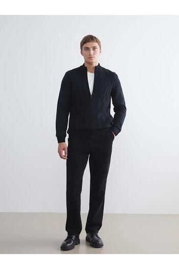 LC Waikiki LCWAIKIKI Cardigan pentru bărbați cu guler vertical, cu model standard clasic (W5)