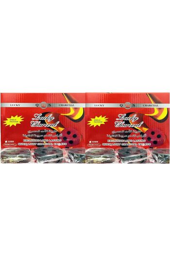 Generic AL SAQER-Lucky Charcoal 20 Pcs X 2 Boxes - Charco-lite Smart Tablets - Bakhoor 50 MM (Compo Sett)