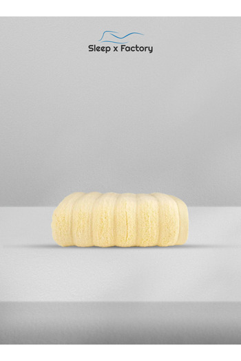 Sleep x Factory Wavy Textured Bath Towel – 100% Pure Cotton, Soft & Absorbent – 50x100 cm