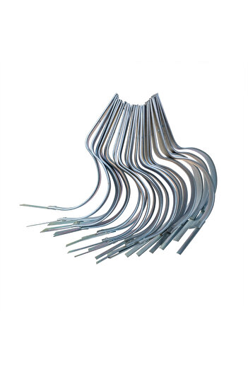 Z-Tools Set 25 metal gutter hooks, galvanized, D150mm 5288_25