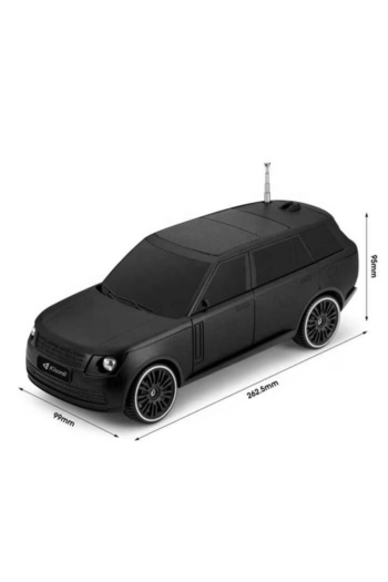 MACVI Boxa Portabila Macvi®, Bluetooth 5.0 cu design de masina, lumina, USB si panou solar, negru