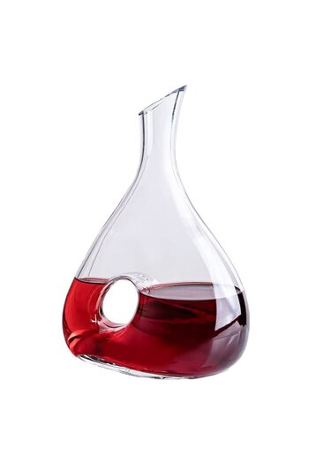 Doty Decantor de vin Sommelier Wine Decanter Doty®, design elegant și practic, din sticlă, transparent