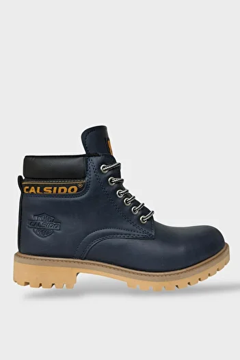 Liger Unisex Χειμερινές μπότες με αντιολισθητική σόλα, καθημερινά με κορδόνια, ΜΠΛΕ