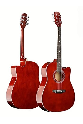 MegArya 41-Inch Acoustic Guitar - Wine Red