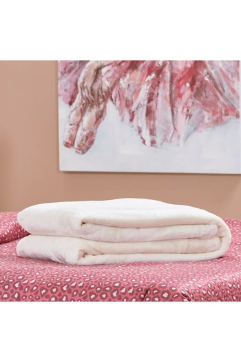 Home Centre Luxury Plush Blanket - 220x240 cm
