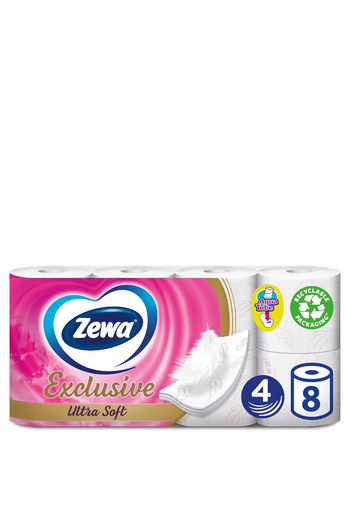 Zewa Exclusive Ultra Soft toilet paper, 4 layers, 8 rolls