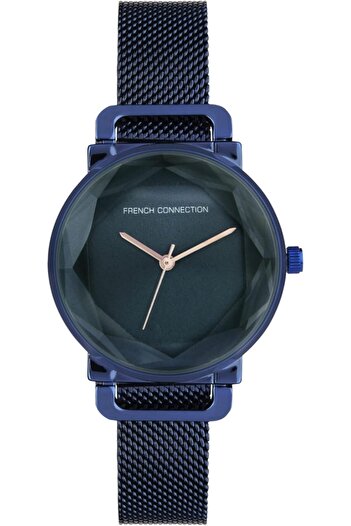 French Connection Analog Blue Dial Women's Stainless Steel Watch-FCL0008E-R