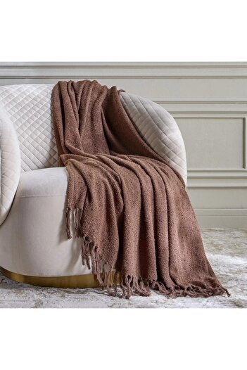 Home Centre Paloma Boucle Throw - 130x170 cm