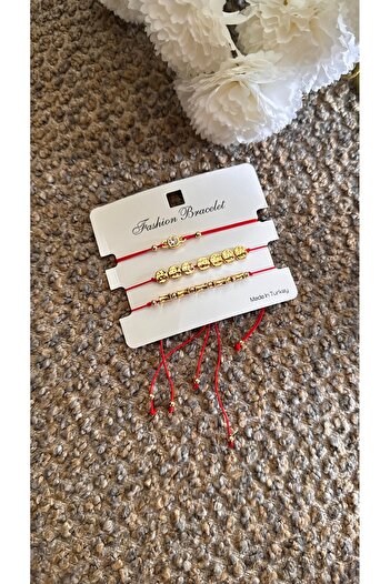 KAD COLLECTION Red Rope Bracelet