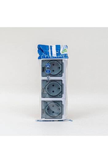 Hermes Priză triplă cu capac transparent HERMES, 16A/250, IP44 ELPL-0326-01