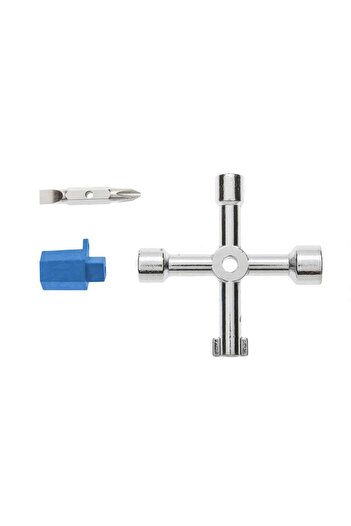 HOEGERT Universal Key for Electrical Boards, 6 Heads, 76mm HOGERT / HT1W760 HT1W760