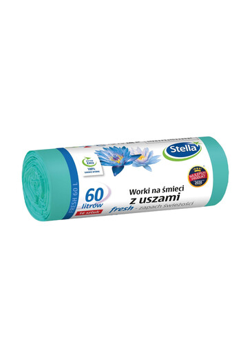OEM Stella -Friendly Mint Scented Garbage Bags with Handles, 60L, 16 Pack