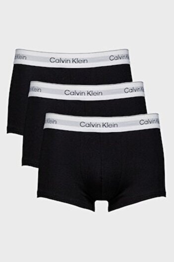 Calvin Klein , Set of cotton blend boxers with waistband logo - 3 Pairs, Black, M