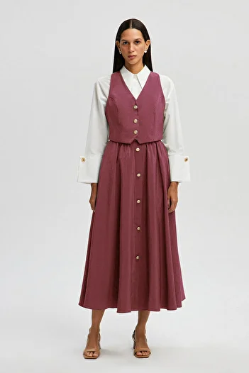 Touché Privé Vest Skirt Kupra Suit