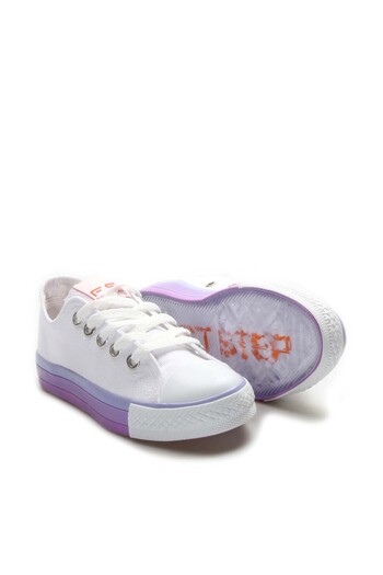 Ayakkabıhane White Unisex Lace-Up Children's Sports Sneaker Shoes Ah1E620610420