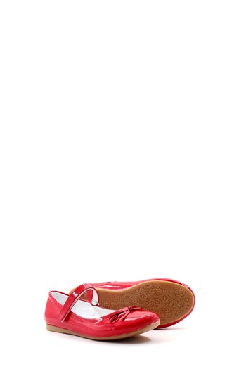 Ayakkabıhane Red Shiny Girl's Ballerina Shoes Ah1E891243110131