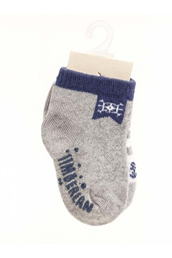 Zekids Baby Boy Cotton Patterned 2-Piece Sock Set