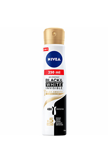 NIVEA Anti-perspirant spray Black&White Invisible Silky Smooth 250ML