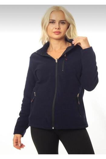 BEHLIVE Women's Fleece Full Zip 3 Pocket Outdoor Thick Fleece Jacket