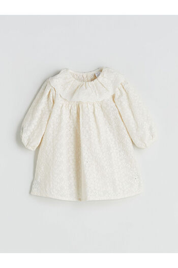 LC Waikiki Sparkling Selections from Shining Store |   Baby Collar Floral Baby Girl Dress