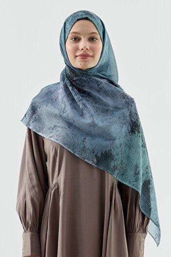 Modakaşmir Viola Pattern Moon Shawl