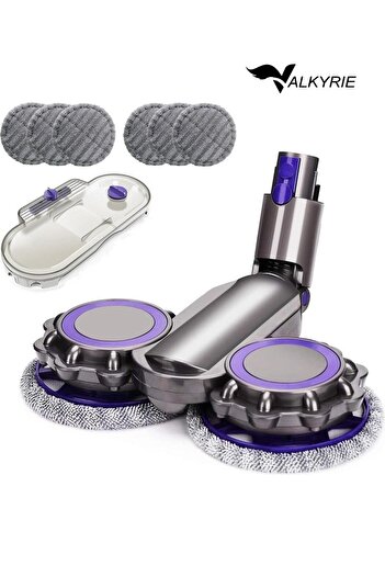 valkyrie Dyson Compatible Mop Head Water Spray Mop Head (V7/V8/V10/V11/V15) with 6 Mops