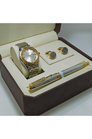 marblino Men's luxury set including Marbleino watch with pen and cufflinks