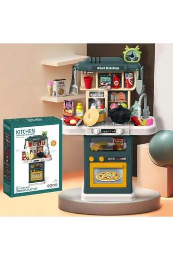 Toybox Toy Box Kids Play Kitchen Set, Toddler Kitchen Playset with Sound & Light
