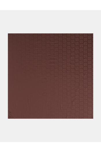 Kayra Μεταξωτό μαντήλι με λογότυπο Bitter Brown