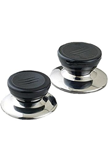erorex 2 Pack Universal Pot Lid Cover Knob Handle,Stainless Steel Base Circular 5.3Cm X 7Cm Dia Kitchen