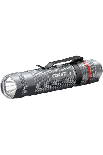 erorex G45 Fixed Beam Optic 150 Lumen LED Flashlight Silver