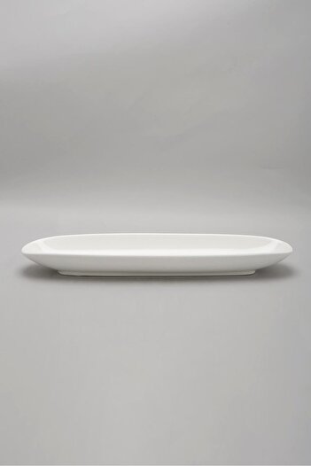 erorex White Porcelain Oval Dish, White, One Size