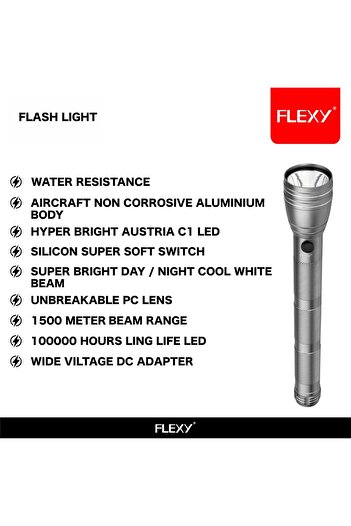 erorex Waterproof LED Flashlight: 10W CREE LED 260 280 Lumens 1500m Range 5000mAh Battery Aircraft