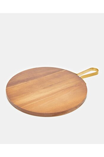 erorex Brown Round Pizza Plate (Medium), Brown, One Size