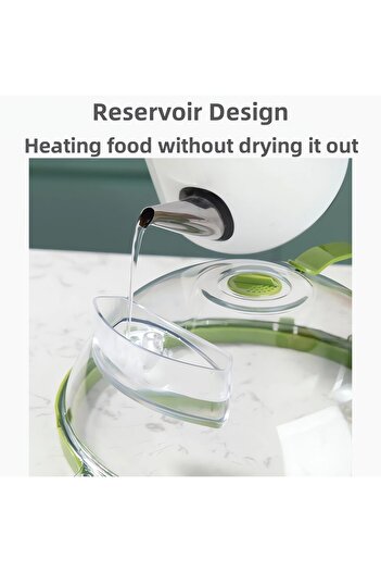 erorex 2 1 Microwave Steamer & Splash Protector Cover, Clear Microwave Splatter Lid Handle & Water Storage