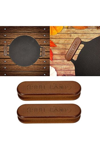 erorex Wood Reusable Heat Insulated Handle Sleeve Grip, No Slip Potholder, Heat Resistant Pan Handle Cover